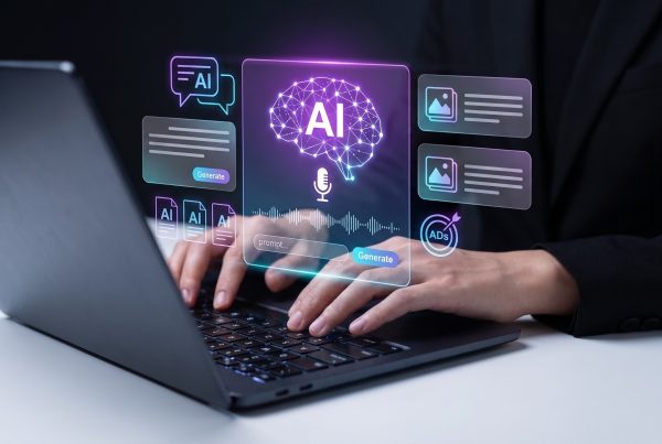 AI on computer screen